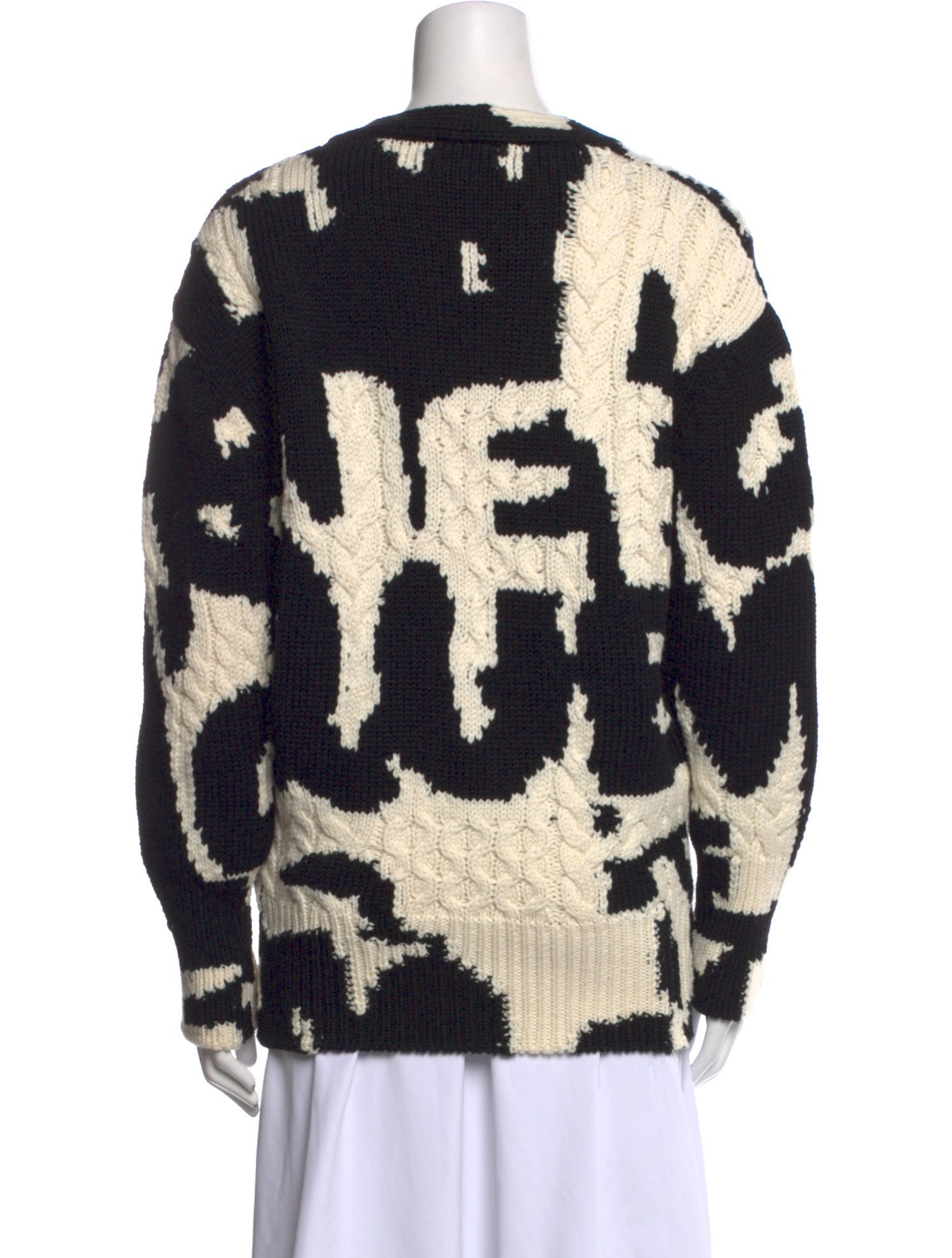 Alexander McQueen Wool Printed Sweater